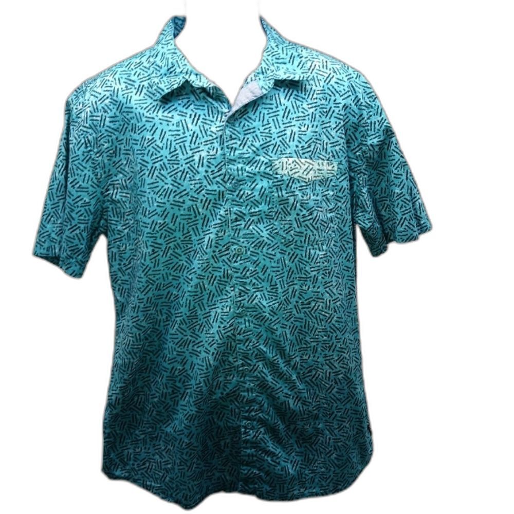 Billabong Casual Button Down Shirt. 100% Lightweight Cotton. Mens XL. Fits small